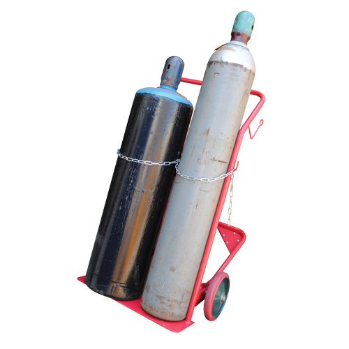 Cylinder Cart, Mold-on Rubber Wheels, 25-1/2"W x 7"L Base, 350 lbs. Sidevic Inc.