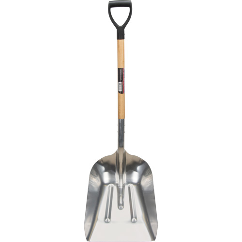 Scoop Shovel, Wood, Aluminum Blade, D-Grip Handle, 24-1/2" Length Sidevic Inc.