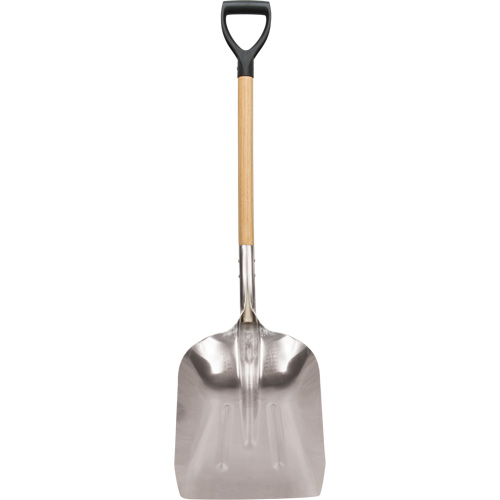 Scoop Shovel, Wood, Aluminum Blade, D-Grip Handle, 24-1/2" Length Sidevic Inc.