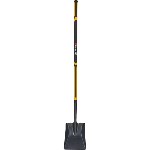 Pro Square Point Shovel, Fibreglass, Tempered Steel Blade, Straight Handle, 48" Long Sidevic Inc.