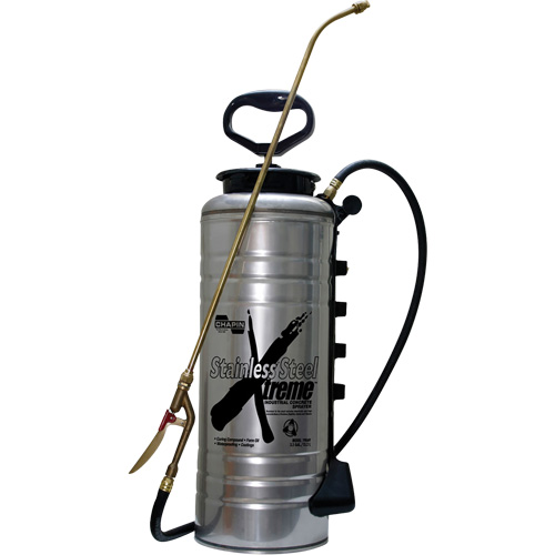 Xtreme Industrial Sprayer, 3.5 gal. (13.25 L), Stainless Steel, 24" Wand Sidevic Inc.