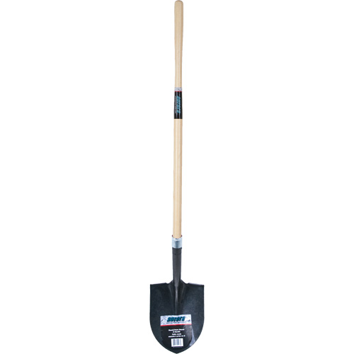 Heavy-Duty Round Point Shovel, Carbon Steel Blade, Hardwood, Straight Handle Sidevic Inc.