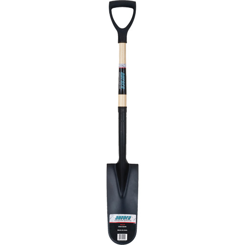 Heavy-Duty Drain Spade, Carbon Steel, 16" x 6" Blade, 29" L, D-Grip Handle Sidevic Inc.