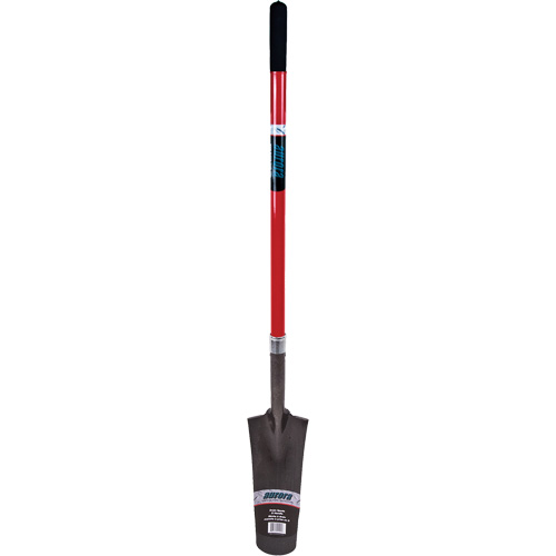 Heavy-Duty Drain Spade, Carbon Steel, 16" x 6" Blade, 45" L, Straight Handle Sidevic Inc.