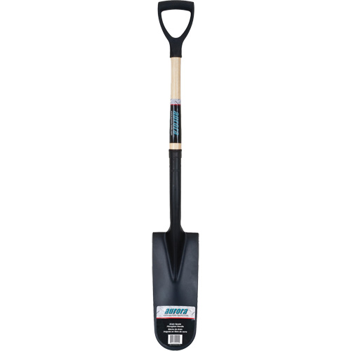 Drain Spade Shovel, Tempered Steel, 14" x 6" Blade, 30" L, D-Grip Handle Sidevic Inc.