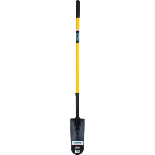 Drain Spade Shovel, Tempered Steel, 14" x 6" Blade, 46" L, Straight Handle Sidevic Inc.