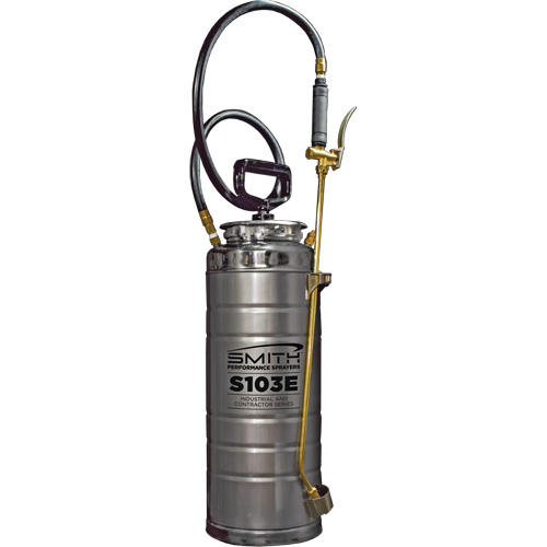 Vaporisateur de b&eacute;ton &agrave; compression s&eacute;rie industriel & entrepreneur, 3,5 gal. (16 L), Acier inoxydable, Lance de 24" Sidevic Inc.
