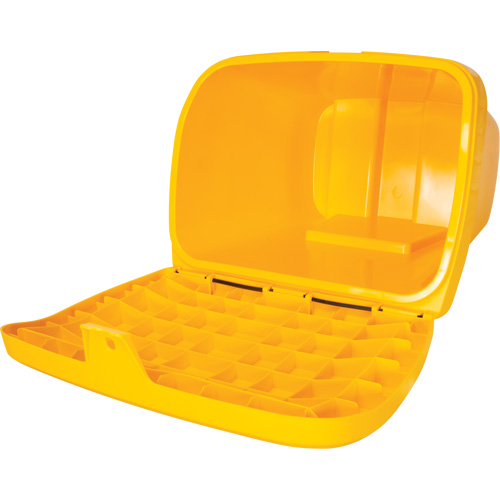 Salt & Sand Storage Bins, With Hasp, 21" x 27" x 26", 4.24 cu. ft., Yellow Sidevic Inc.