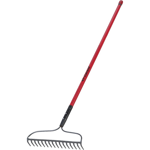 Bow Rake, Fibreglass Handle, 66" L, 16-4/5" Blade, 16 Tines Sidevic Inc.