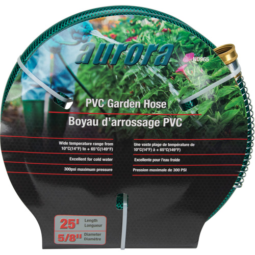 Tuyau de jardin, PVC, 5/8" dia x 25' Sidevic Inc.