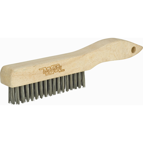 Brosses &agrave; gratter industrielles &agrave; manche en patin, Acier au carbone, 4 x 16 rangs de fils, Longueur 10-1/2" Sidevic Inc.