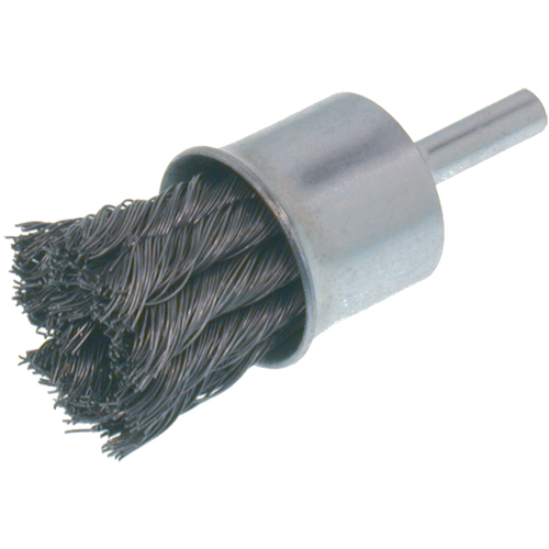 Economy Knot Wire End Brush, 1" Dia., 0.014 Wire Dia., 1/4" Shank Sidevic Inc.