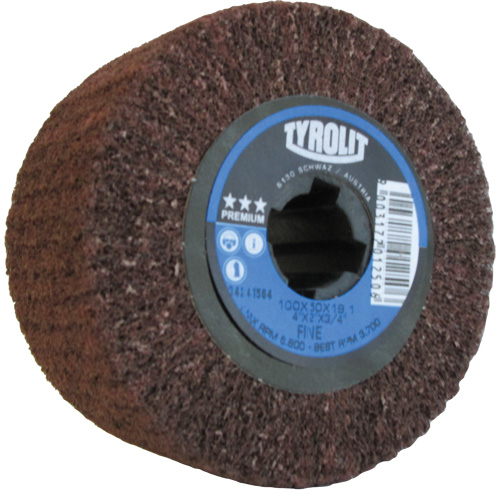 Pro-Line Surface Conditioning Drum, 4" Dia. x 2" W, 3/4" Arbor, Fine Grit, Aluminum Oxide Sidevic Inc.