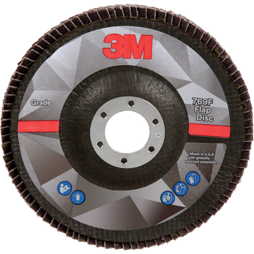 Disque &agrave; lamelles &agrave; changement rapide 769F, 5" x 7/8", Type 29, Grain 40+, C&eacute;ramique Sidevic Inc.