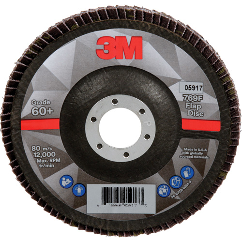 769F Quick Change Flap Disc, 5" x 7/8", Type 29, 60+ Grit, Ceramic Sidevic Inc.