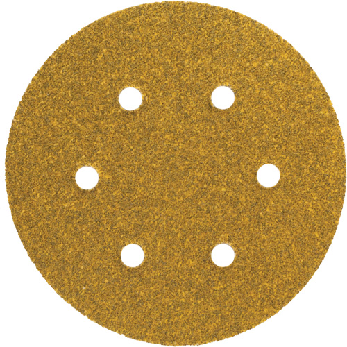 Disque de ponçage en papier autoagrippant avec aspiration Gold Reserve A296, dia 5", Grain P220/Fin, Oxyde d'aluminium, Poids C Sidevic Inc.
