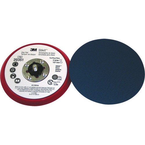 5" x 3/8" Stikit Low Profile Disc Pad 20351 Sidevic Inc.
