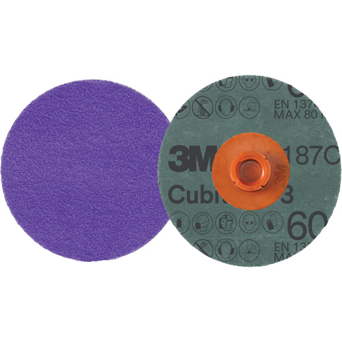 Cubitron 3 Roloc Fibre Disc, 4" Dia., 60+ Grit, Ceramic Sidevic Inc.