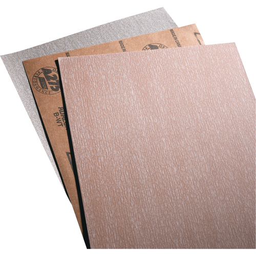 Papier abrasif en feuilles de papier - No-Fil Adalox A275, 9" x 11", Grain 80, Oxyde d'aluminium Sidevic Inc.