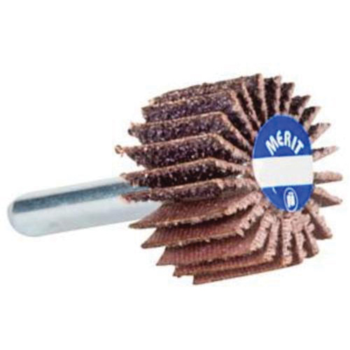 Mini Flap Wheel, Aluminum Oxide, 80 Grit, 1-1/2" x 1-1/2" x 1/4" Sidevic Inc.