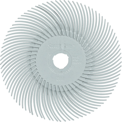Scotch-Brite Type C Precision Radial Bristle Brush PN-RB, Ceramic, 120+ Grit, 3" Dia. Sidevic Inc.