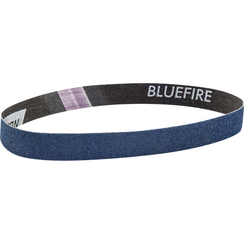 Courroie abrasive en tissu Bluefire, 3/4" la x 18" lo, Alumine de zirconium, Grain 120 Sidevic Inc.