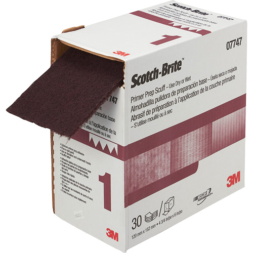 Pr&eacute;paration de la couche d'appr&ecirc;t VFN Scotch-Brite, 4-3/4" x 180", Oxyde d'aluminium Sidevic Inc.