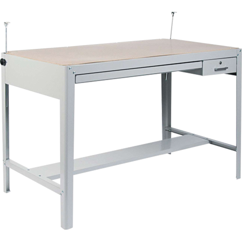Base pour table &agrave; dessin de pr&eacute;cision, 56-3/8" la x Gris Sidevic Inc.