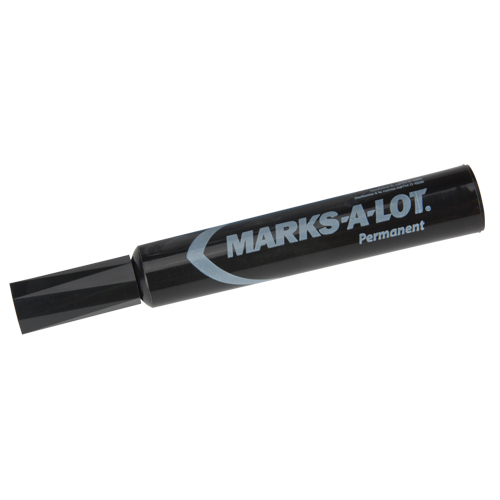Marks-a-Lot Permanent Markers, Black, Chisel Tip Sidevic Inc.
