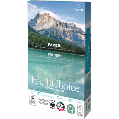 Papier pour le bureau EarthChoice, FSC, 8-1/2" x 14", 20 lb, Blanc Sidevic Inc.