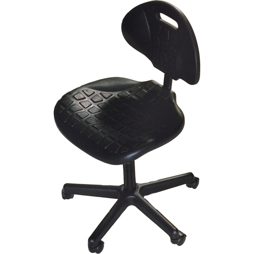 Heavy-Duty Ergonomic Seating, Polyurethane, Black, 250 lbs. Capacity Sidevic Inc.
