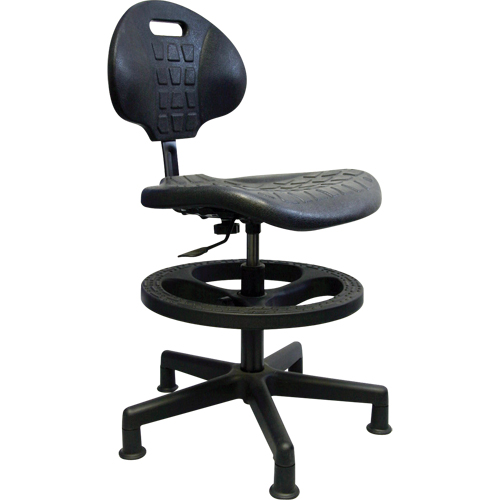 Si&egrave;ges ergonomiques robustes, Polyur&eacute;thane, Noir, Capacit&eacute; 250 lb Sidevic Inc.