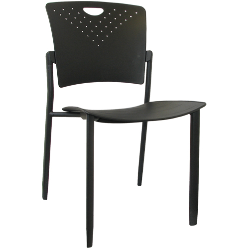 Chaises empilables MaxX StaxX, Polypropyl&egrave;ne, Hauteur 17-1/4", Capacit&eacute; 275 lb, Noir Sidevic Inc.