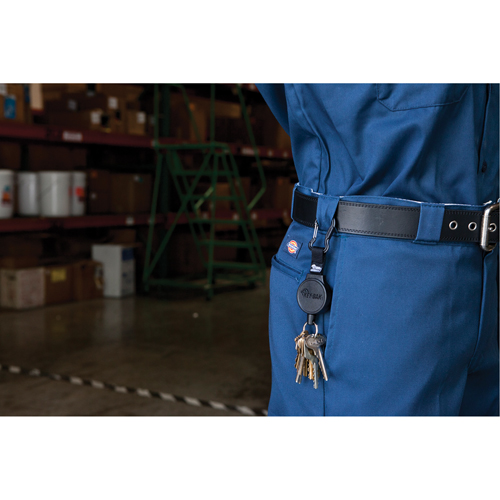 Mid6 Series Mid Size Retractors #6, Polycarbonate, 36" Cable, Belt Clip Attachment Sidevic Inc.