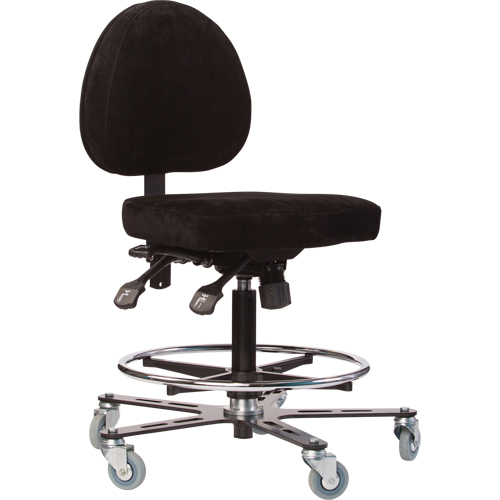 Si&egrave;ges ergonomiques pour le soudage TF180, Su&egrave;de, Noir, Capacit&eacute; 300 lb Sidevic Inc.