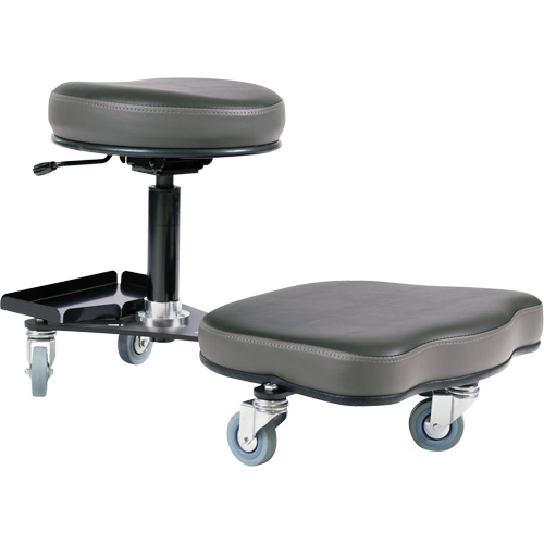 Chaise ergonomique Flex, Vinyle, Noir/gris Sidevic Inc.