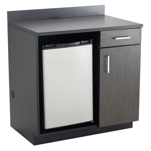 Modular Cabinet, Melamine, 39" H x 36" W x 25" D, Asian Night/Black Sidevic Inc.