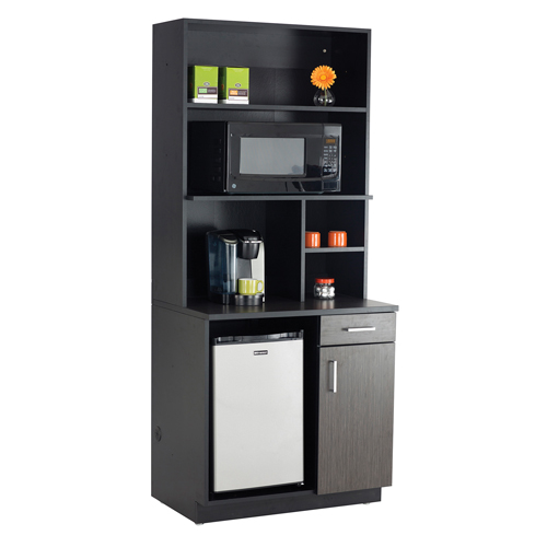 Modular Cabinet, Melamine, 39" H x 36" W x 25" D, Asian Night/Black Sidevic Inc.