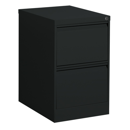 Classeur vertical, Acier, 2 tiroirs, 18-1/7" la x 25" p x 29" h, Noir Sidevic Inc.