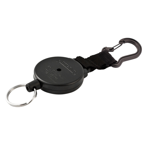 Securit Retractable Key Holder, Polycarbonate, 28" Cable, Carabiner Attachment Sidevic Inc.