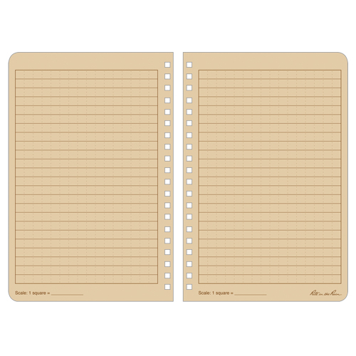 Carnet de notes de poche &agrave; spirale lat&eacute;rale, Couverture souple, Havane, 64 Pages, 4-5/8" , 7"  Sidevic Inc.