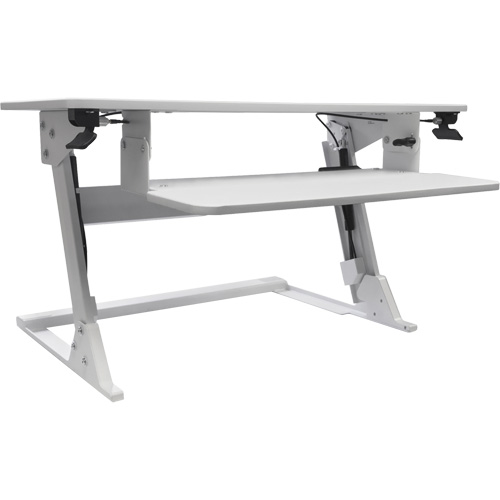 Poste de travail assis-debout Goya, Mod&egrave;le de bureau, 21" h x 35-2/5" la x 24" p, Blanc Sidevic Inc.
