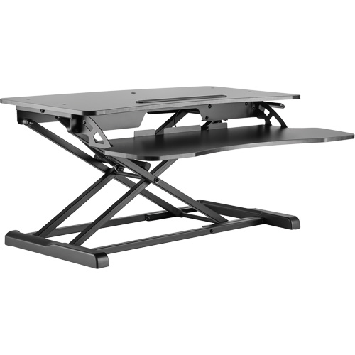 Goya Sit-Stand Workstation, Desktop Unit, 22" H x 31-1/2" W x 24" D, Black Sidevic Inc.