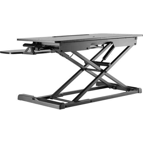 Goya Sit-Stand Workstation, Desktop Unit, 22" H x 31-1/2" W x 24" D, Black Sidevic Inc.