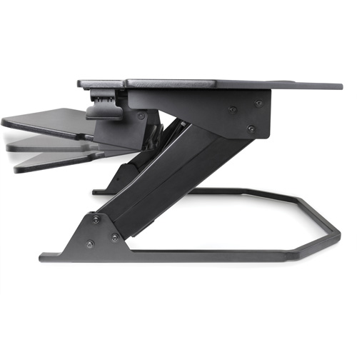 Poste de travail assise/debout pour bureau de coin Goya, Mod&egrave;le de bureau, 20" h x 42" la x 37-4/5" p, Noir Sidevic Inc.