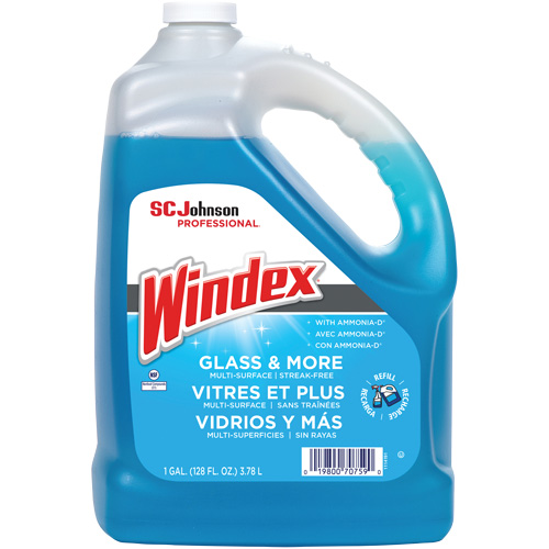 Windex&reg; Glass Cleaner with Ammonia-D&reg;, 3.8 L, Jug Sidevic Inc.