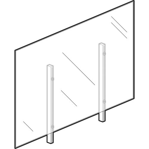 Sneeze Guard, 36" W x 36" H Sidevic Inc.