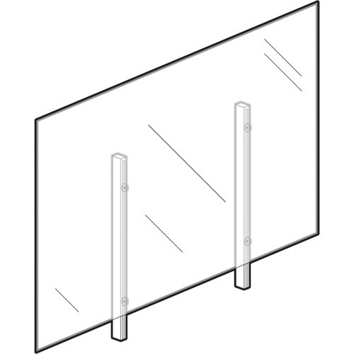 Vitre hygi&eacute;nique, 48" la x 36" h Sidevic Inc.