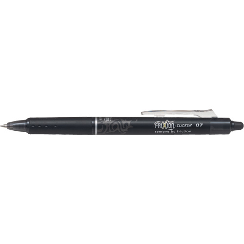 Stylo &agrave; cliquet Frixion Point, Noir, 0,7 mm, R&eacute;tractable Sidevic Inc.