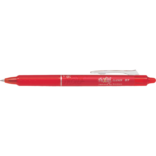 Stylo &agrave; cliquet Frixion Point, Rouge, 0,7 mm, R&eacute;tractable Sidevic Inc.